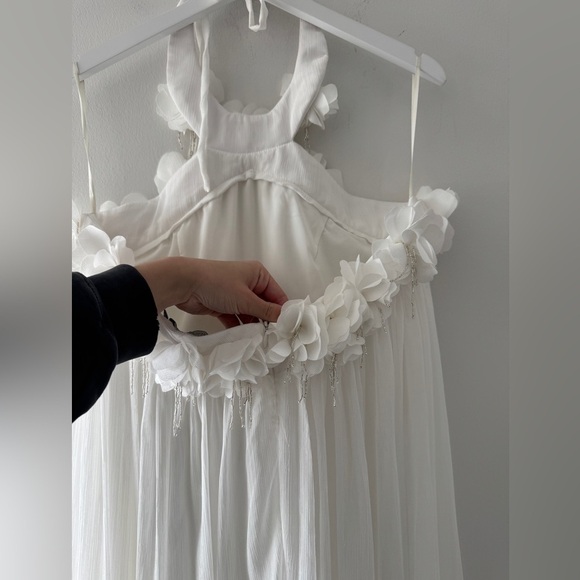 PATBO NWT Maia 3D Floral Hand Embroidered White Wedding Gown 12 - Picture 15 of 16